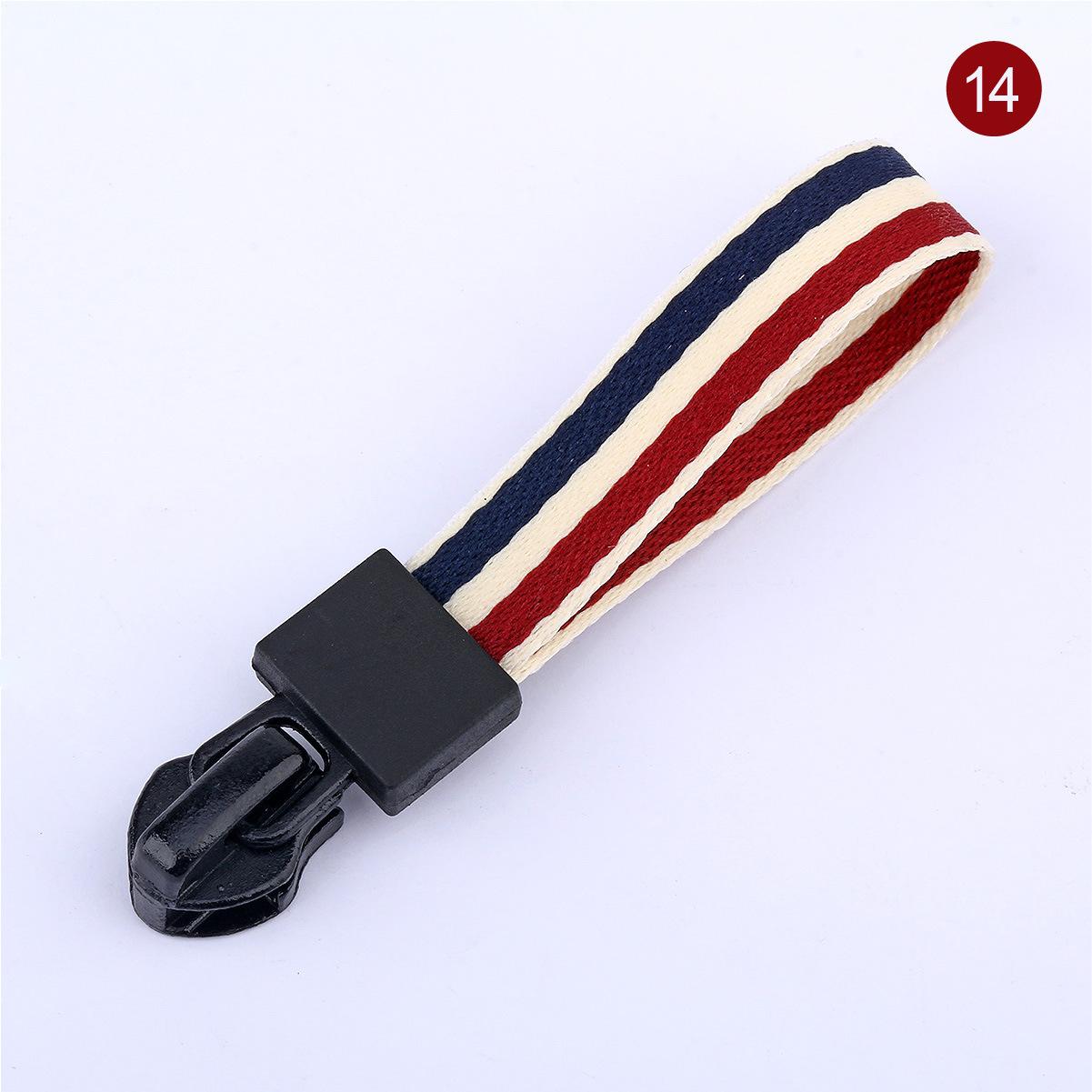 Nr. . 5 rits sliders band slider 23 kleuren linten donsjack katoenen jas rits trekkoord kleding accessoires 10 stuks: 14