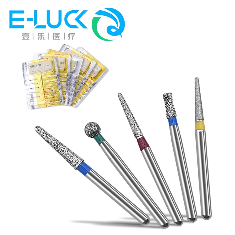 TC/SF Serie Dental Diamant FG 1,6mm Bohrer High Speed Runde Kopf Bur 10 teile/paket