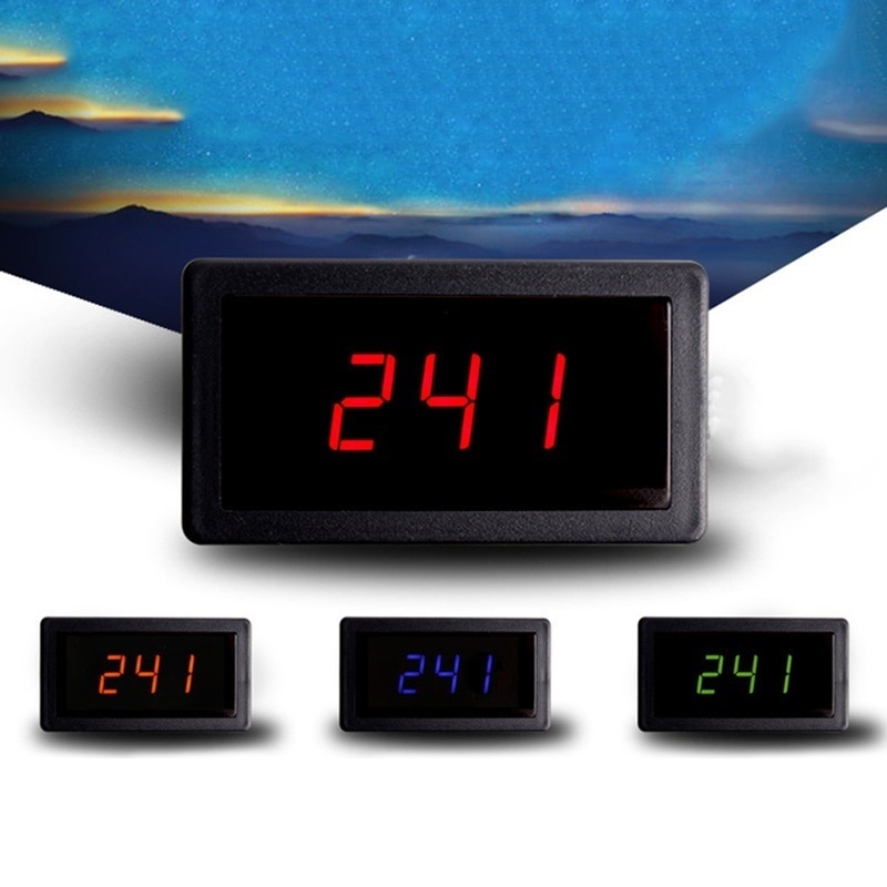 AC 70-400V Digital Display Two-wire AC Voltage Meter Adjustable Voltmeter Voltage Current Meter Ammeter