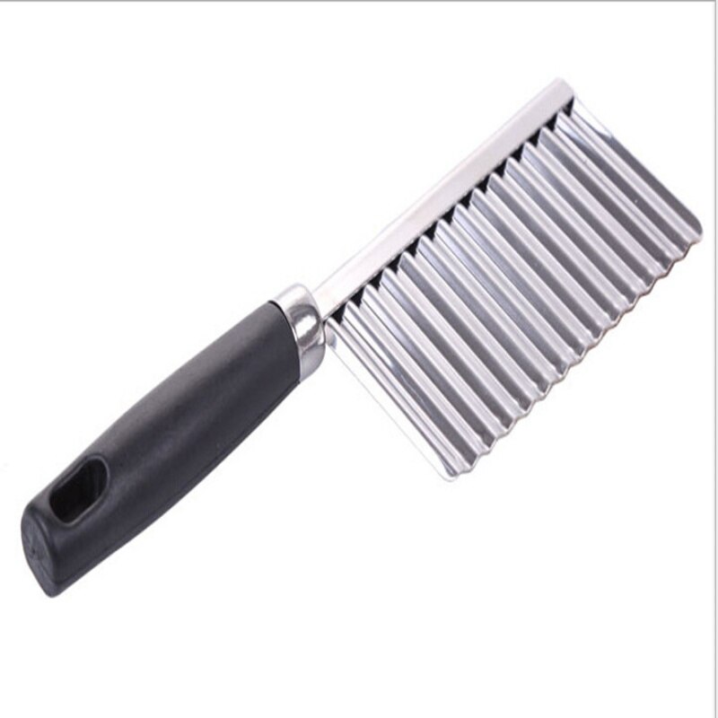 Stainless Steel Potato Chip Slicer Potato Wavy Edged Tool Peeler Kitchen Knives Vegetable Fruit Cutting Kitchen Accessories
