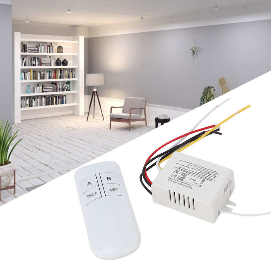 Light Switch 2 Ways ON/OFF 220V Digital Wireless Wall Light Receiver Transmitter Remote Control Switch
