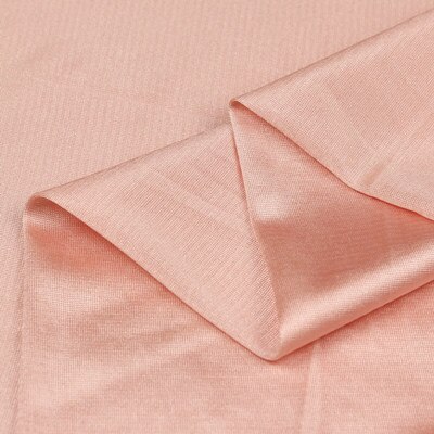 High-elastic and light-elastic knit Ribery fabric lining lining chiffon skirt fabric elastic force. soft. Drape. Silk luster.: 2 Bare powder