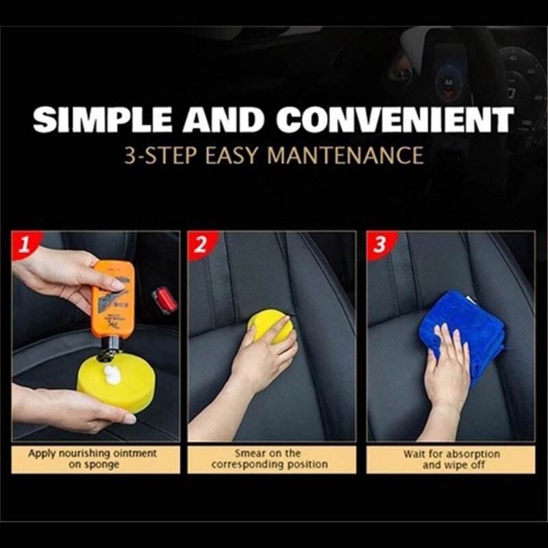 50ml Car Seat Interior Kits Auto Leather Renovated Coating Maintenance Polishes