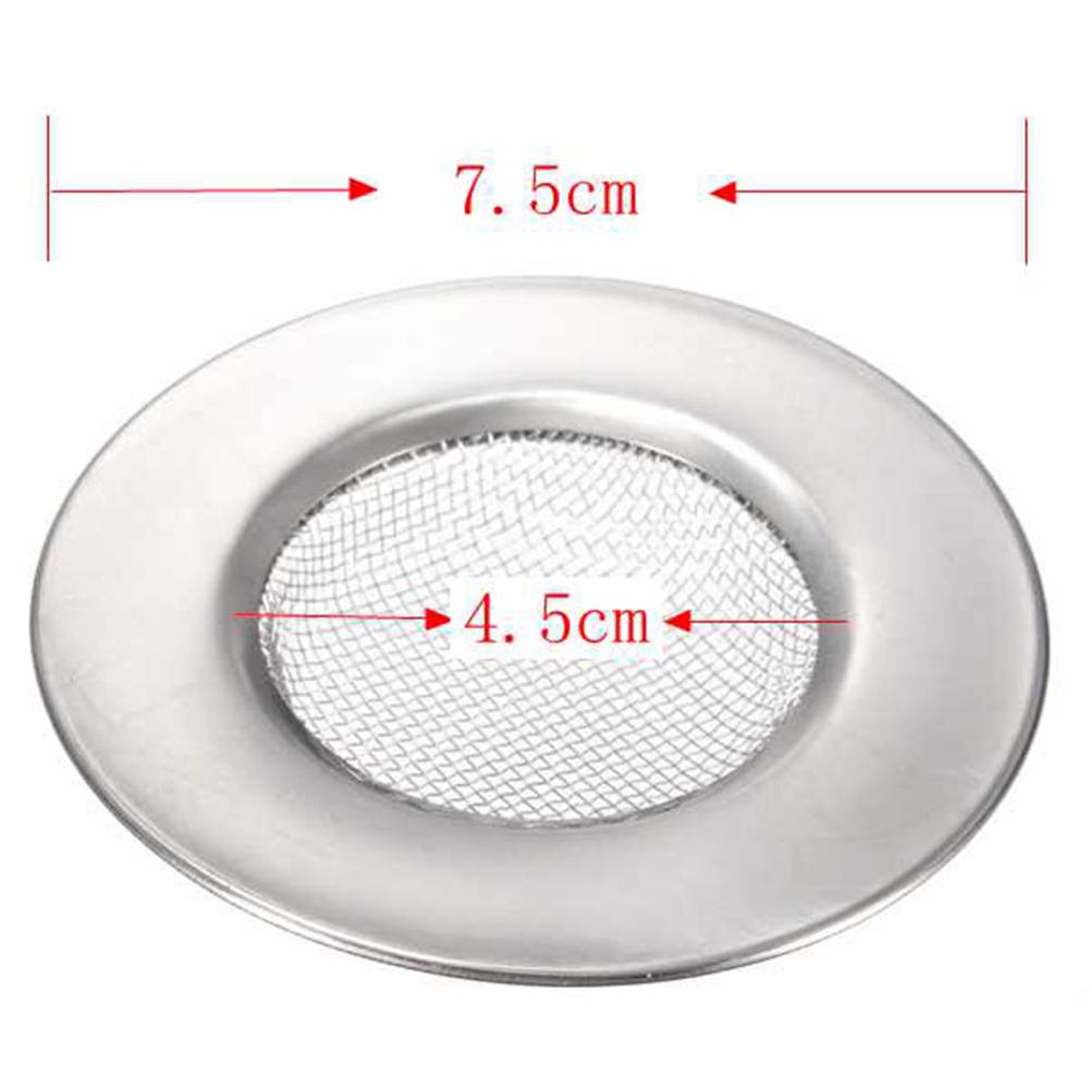 2 Pezzi Filtro Per Scarico Doccia In Acciaio Inox E Silicone – Trappola Per Capelli Antiruggine, 12x12 Cm - copertina