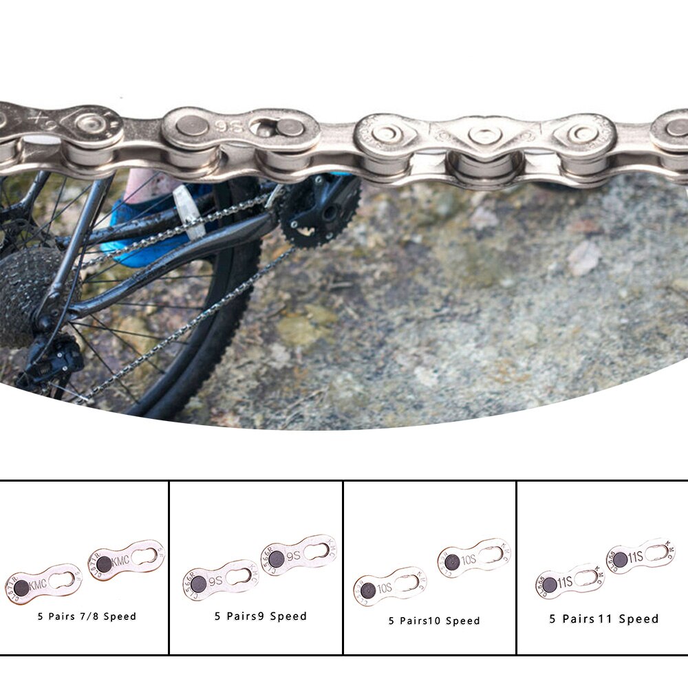Bike Bike Chain Links Bicycle Chain Master Link For 7/8/9/10/11 Speed Steel