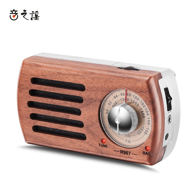 REDAMIGO Solid Wood Digital FM Radio AM Mini linternet Radio Portable FM AM Radio RADR917+