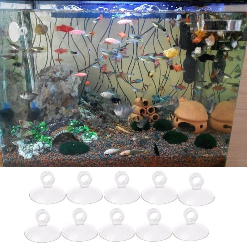 10 stuks zuignaphouders voor aquariums, voor de luchtslang van de aquariumpomp