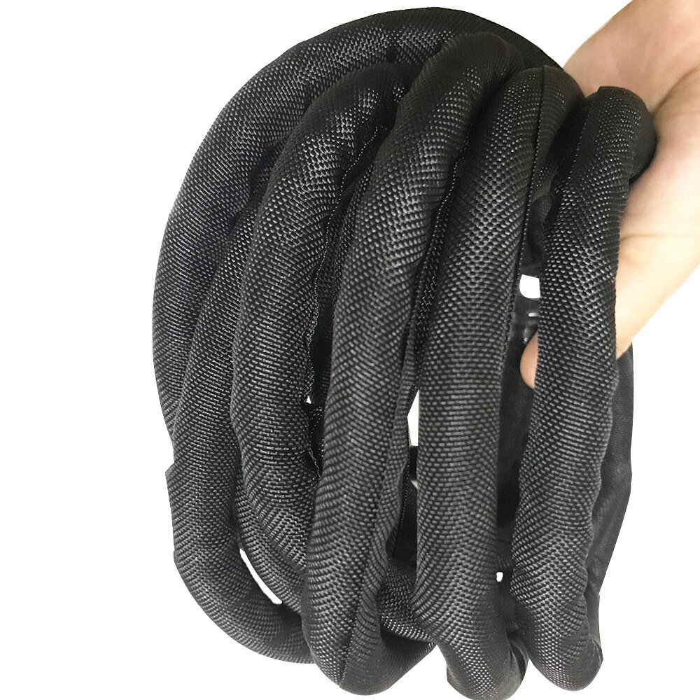 5 meter Zwart Nylon Mouwen Wrap Gevlochten Kabel Mouw 19mm 25mm 32mm 38mm 50mm Textiel algemene Draad voor Pijp Draad Bescherming