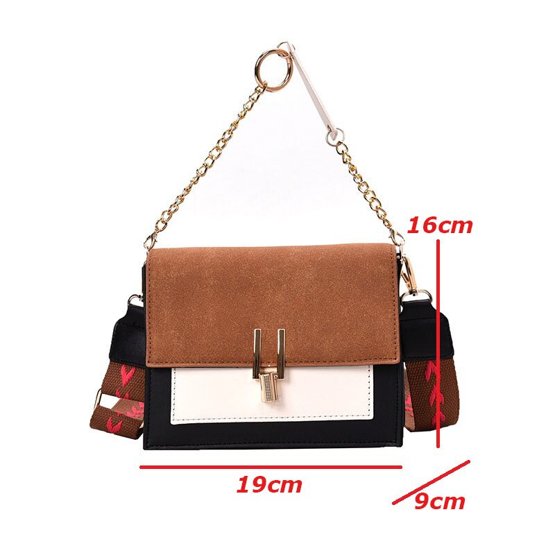 Luxe Handtassen Vintage Kleine Pu Lederen Crossbody Tassen Voor Vrouwen Schouder Messenger Bags Purse Chain Vrouwelijke Flappen