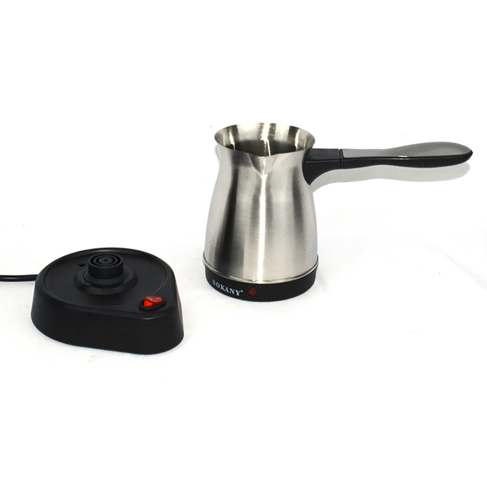 Tetera eléctrica portátil de acero inoxidable, cafetera turca y griega de 500ML, Moka, 220V, 5 tazas, hervidor de agua: AU