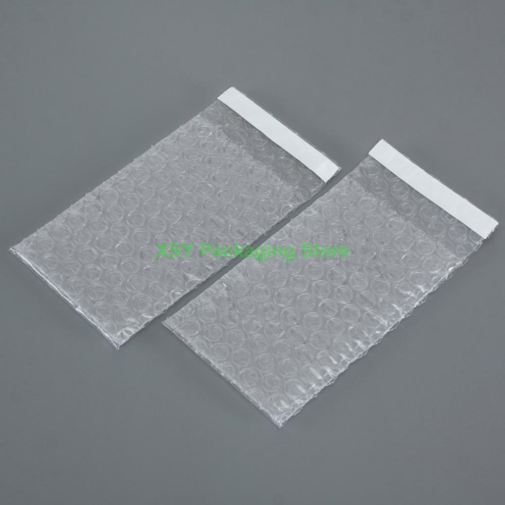 100 Stuks 3 "X 5" 0.8 "(80X130 + 20Mm) luchtbel Zakken Plastic Elektronische Verpakking Pouches Poly Verpakking Enveloppen