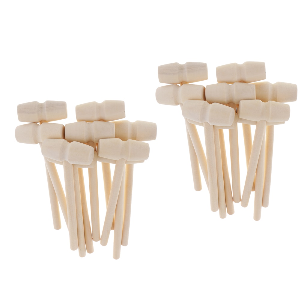 Pack Von 20 Mini Holz Hammer Hammer Hämmerte Spielzeug Schlagen Hammer Spielzeug für freundlicher