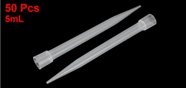 Lab Microchemical Disposable Liquid Pipette Pipettor Tips 5ml 50 Pcs