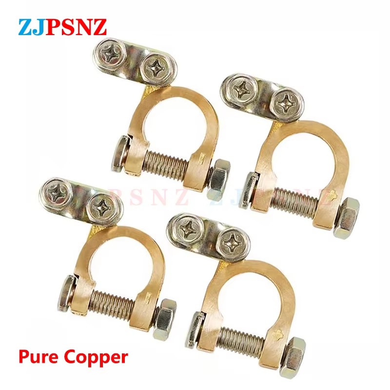 Car Battery Terminal Wire Cable Clamp Top Quick Post Terminal Positive Negative Electric Connector Clamps For Car Boat Motorhome: Silver