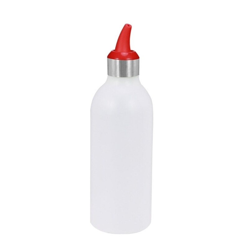 50LB Condiment Dispenser Refillable Condiment Container for Kitchen Use White Dispensing Bottles Empty Bottle Plastic