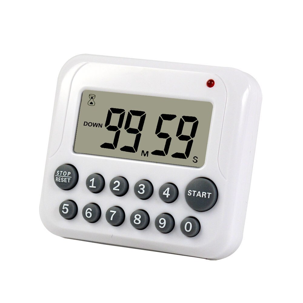 Magnetic Digital Cooking Clock Alarm 99 Minute 12 Keys 1 x Digital LCD Kitchen Timer Cooking Clock Sports Countdown Timer.