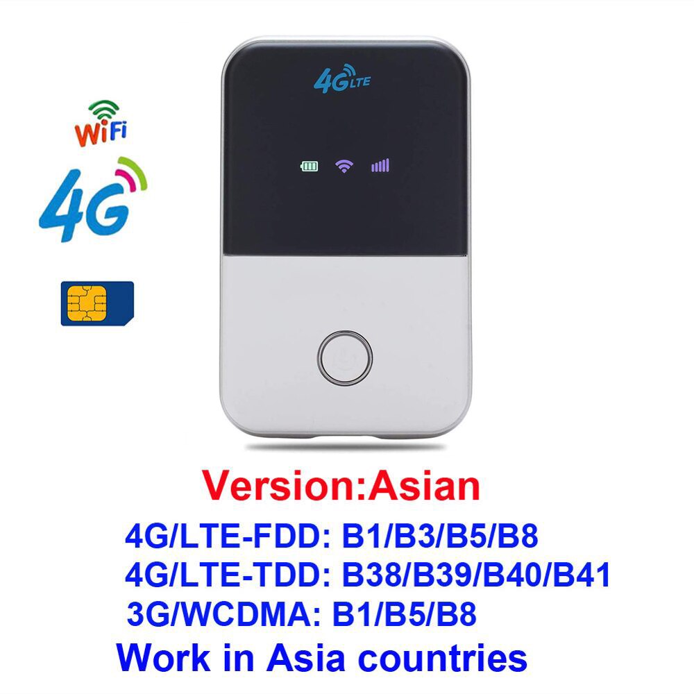 MF925-Router Wifi 3G 4G desbloqueado, Mini punto de acceso móvil Mifi de 150Mbps, módem portátil Usb para coche, enrutador 4g LTE, Tarjeta SIM 4G: MF925 Asian