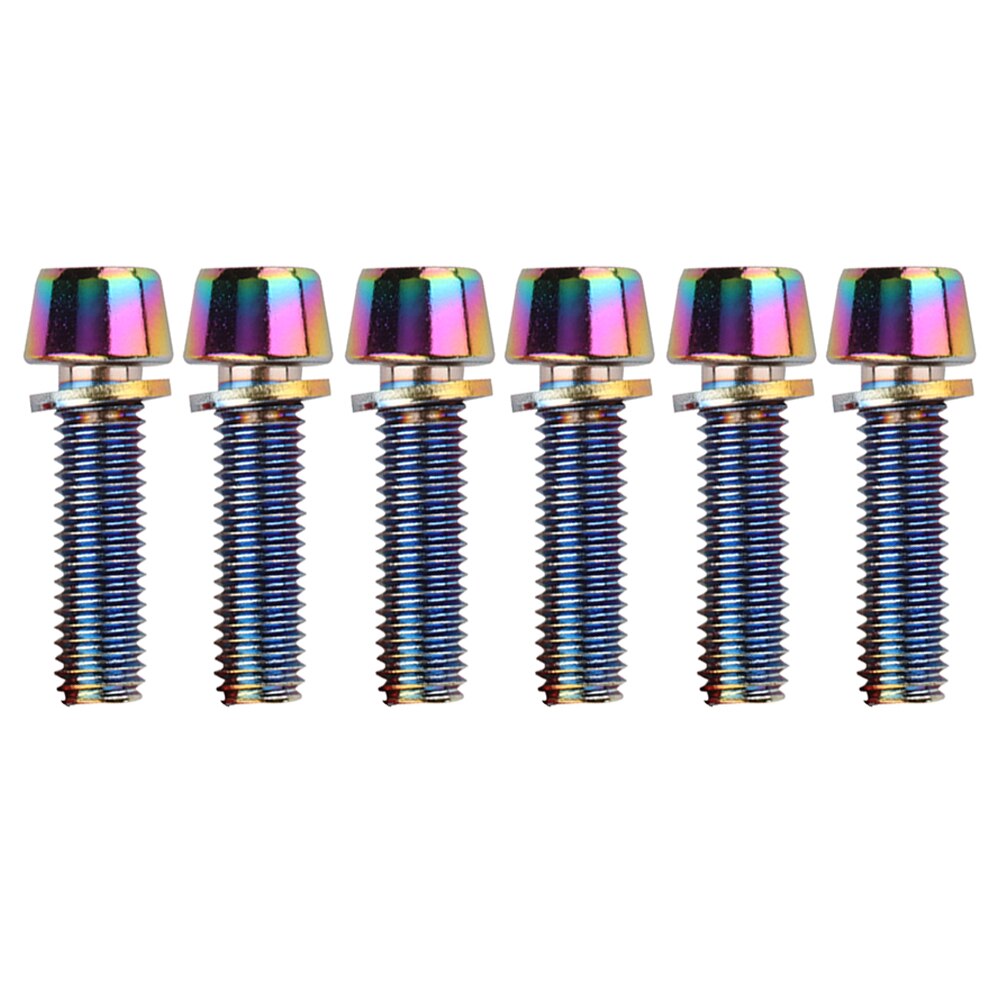 Mountain Bike Handlebar Screw Colorful Stainless Steel Screw Stem Riser Screws Bolts Cycling Accessories Bicycle Handlebar Screw: Style 9