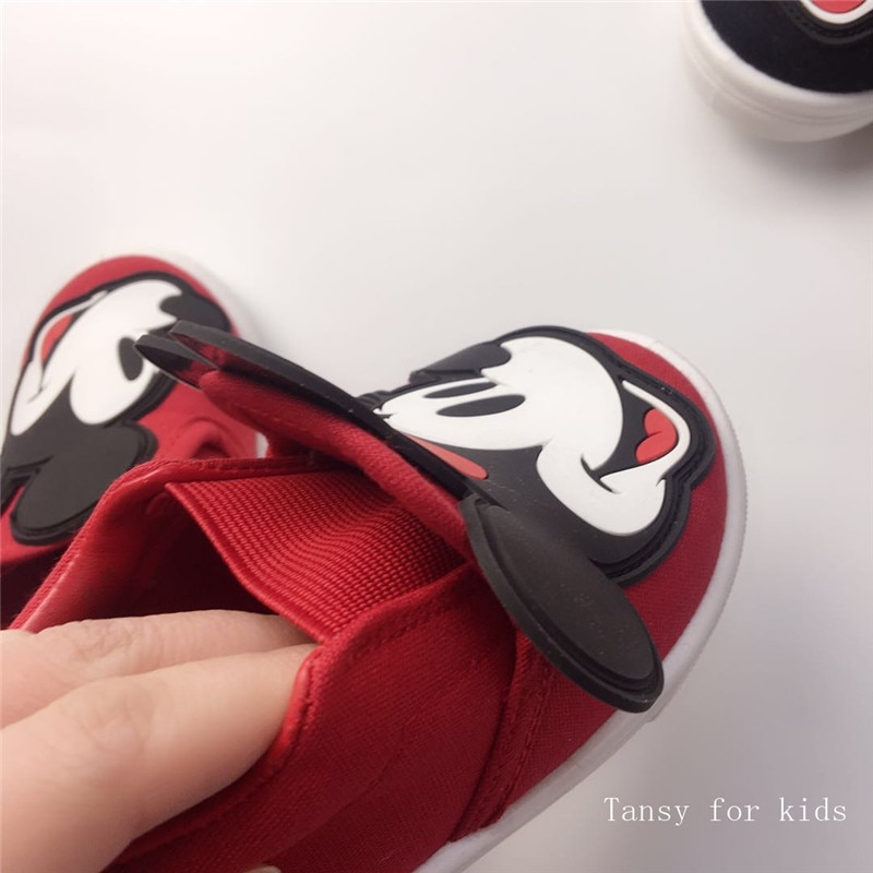 freundlicher Mickey Schuhe Minnie Schuhe Baby jungen und mädchen leinwand schuhe Kindergarten freundlicher ein Pedal schuhe freies