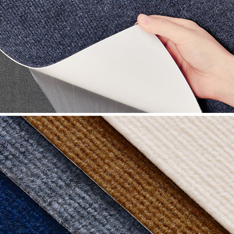 Tapis auto-adhésif antidérapant absorbant, tapis de sol en PVC réutilisable et amovible, autocollant de sol pour bureau, maison, hôtel, escalier, DIY bricolage