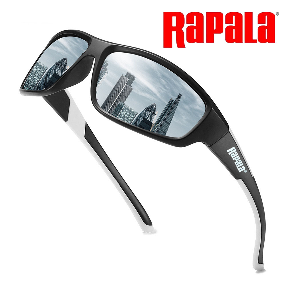 Rapala polarizado óculos de pesca das mulheres dos homens condução tons masculino óculos de sol caminhadas ciclismo óculos de sol uv400: CÉU AZUL