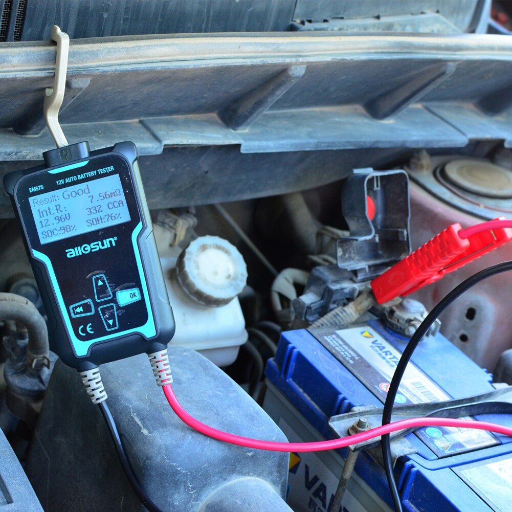 Automatisk smart 12v/24v bilbatteri tester auto batteri analysator 100 to 2200 cca tunge lastbil bil batteri tester