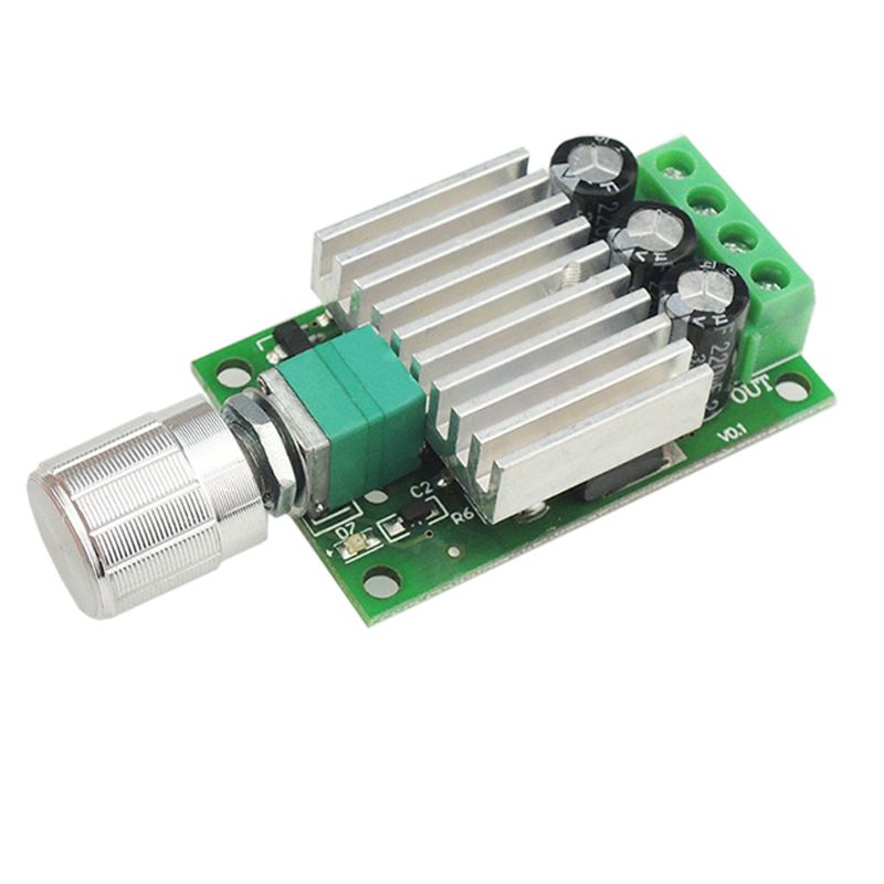 12V 24V 10A PWM DC Motor Speed Controller Adjustable Speed Regulator Dimmer Control Switch for Fan Motors LED Light