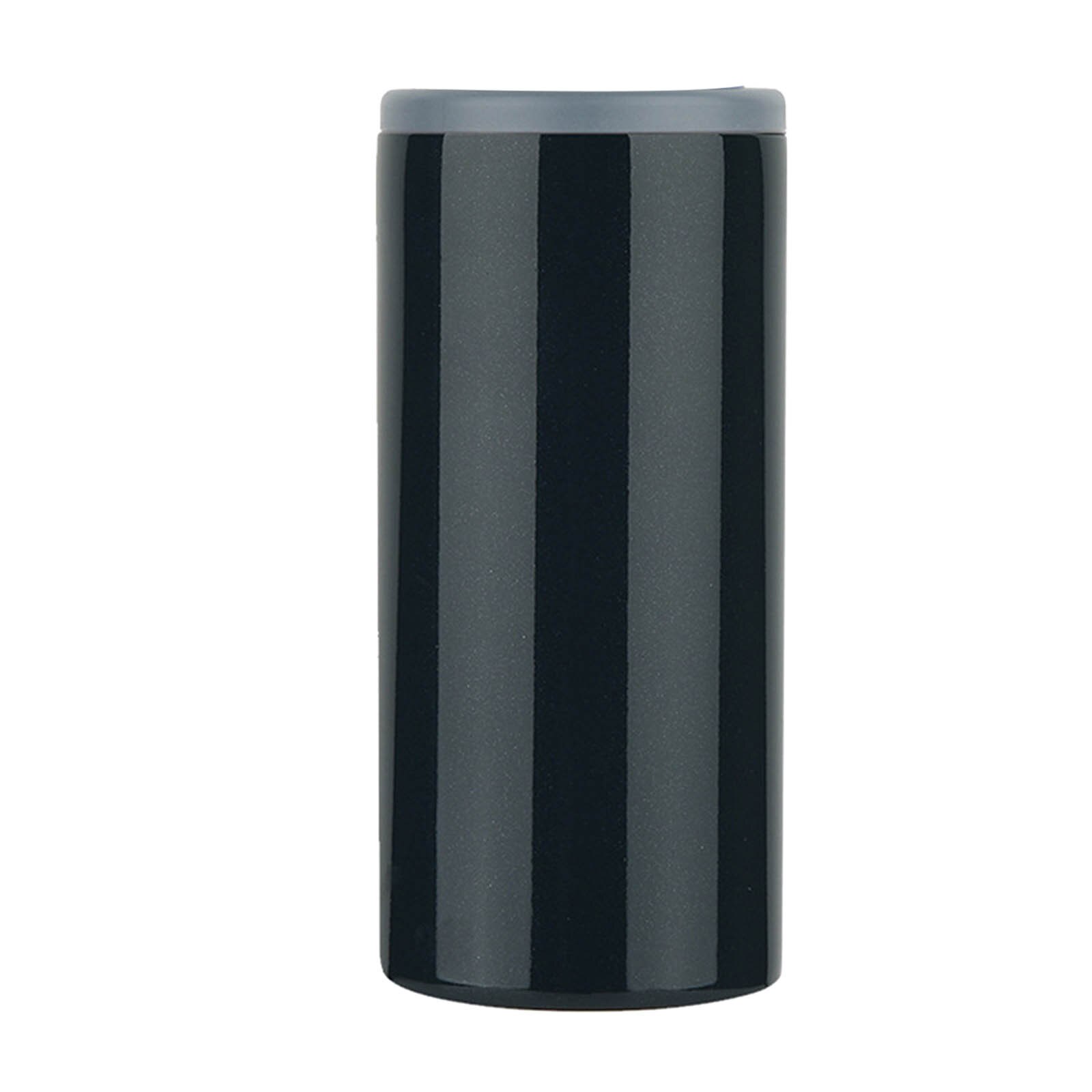 12oz Insulated Slim Can Stainless Steel Can Cooler for Slim Beer Insulated Can Cooler for Regular Cans,Tall Skinny Cans, Bottles: Black 