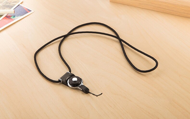 Mobile phone neck lanyard, used for removable key multifunction belt, used for ID card key ring holder 9 color mobile phone belt: black