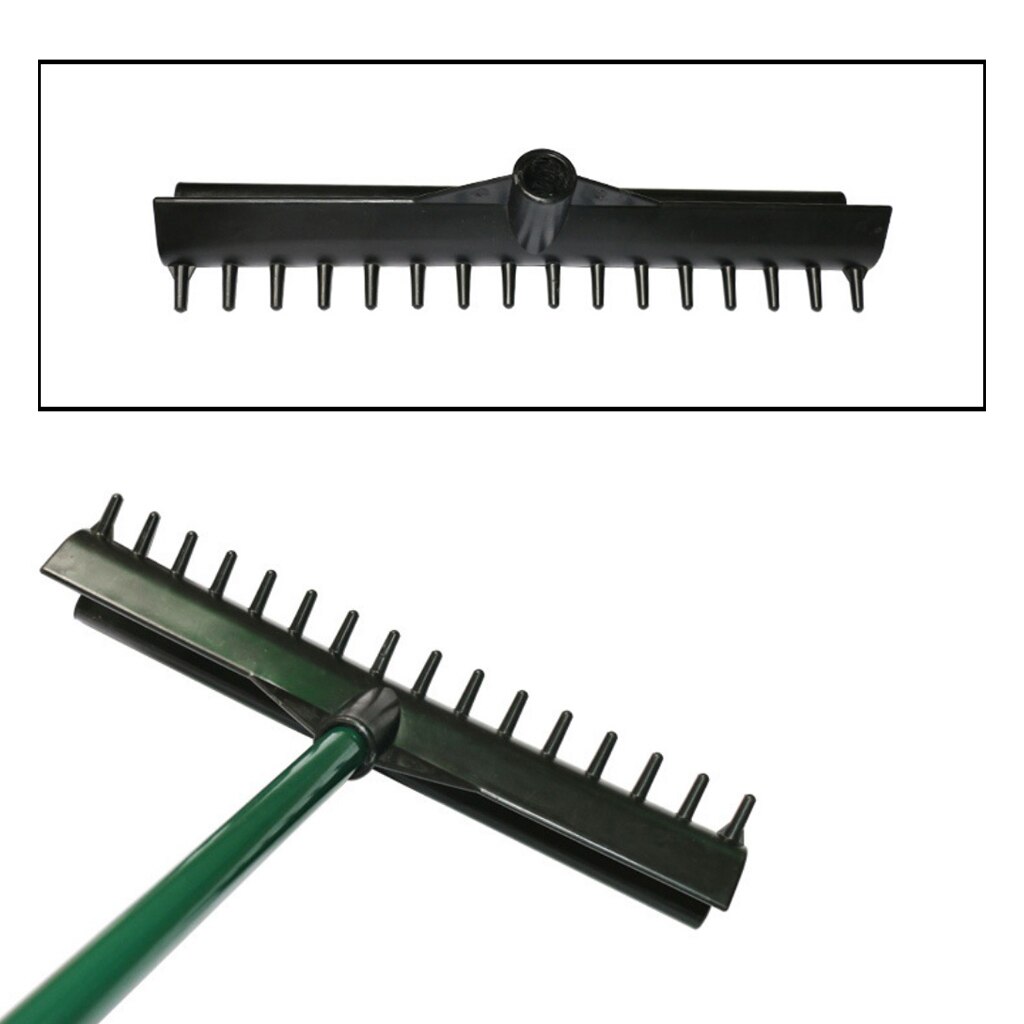 Personnel Golf sable Bunker râteau tête Standard piège à sable pas jardin feuilles paysage ratissage outils Kits noir