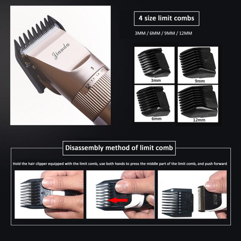 Profissional máquina de cortar cabelo elétrica bebê máquina de cortar cabelo mudo máquina de cortar cabelo recarregável aparador de cabelo cuidados com o bebê