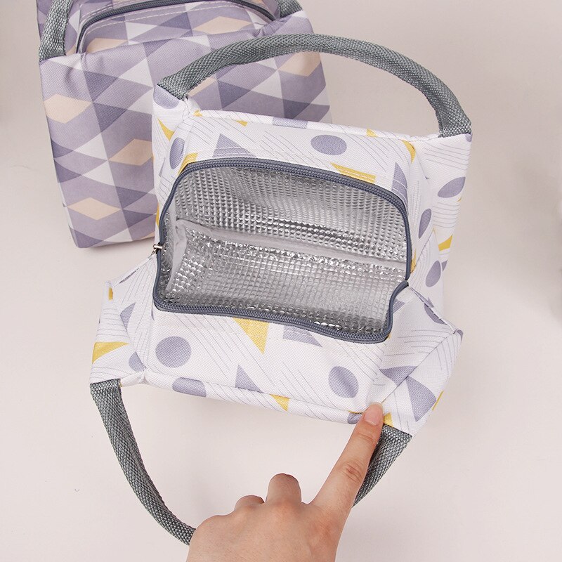 Cooler Tote Draagbare Geïsoleerde Tas Canvas Thermische Koude Voedsel Container School Picknick Voor Mannen Vrouwen Kids Reizen Lunchbox