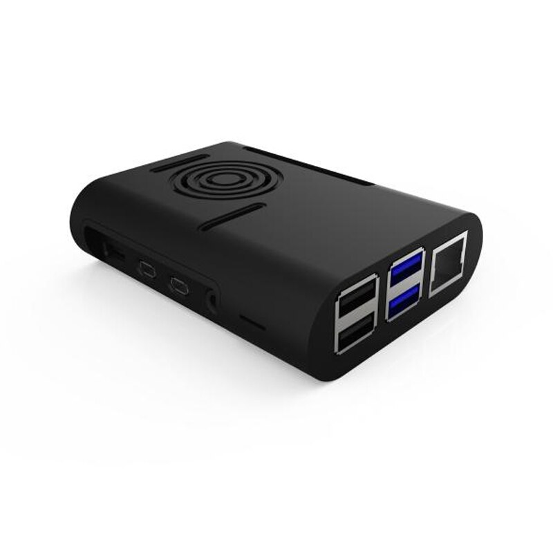 Raspberry Pi 4B Case ABS Enclosure 2 Colors With3510 Fan and Heat Sinks Shell
