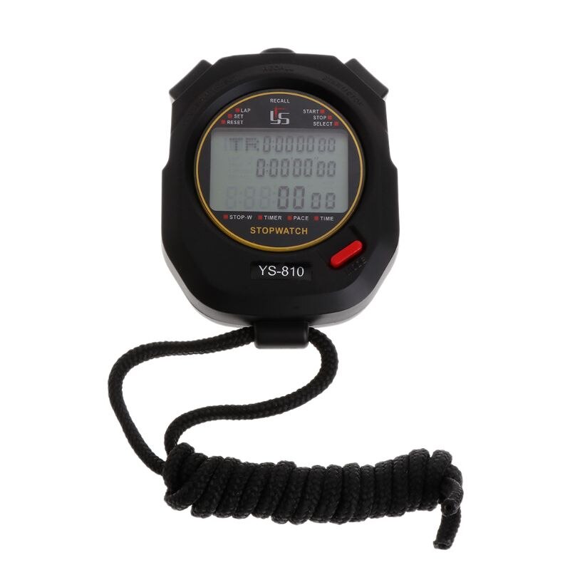 Handheld Digital Stopwatch Sport Running Training Chronograph Timer