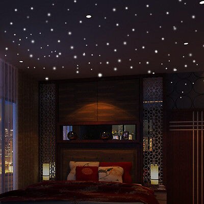 407 stks Muurstickers Decor Glow In The Dark Star Vinyl Sticker voor Kid Kamer Creatieve Fluor