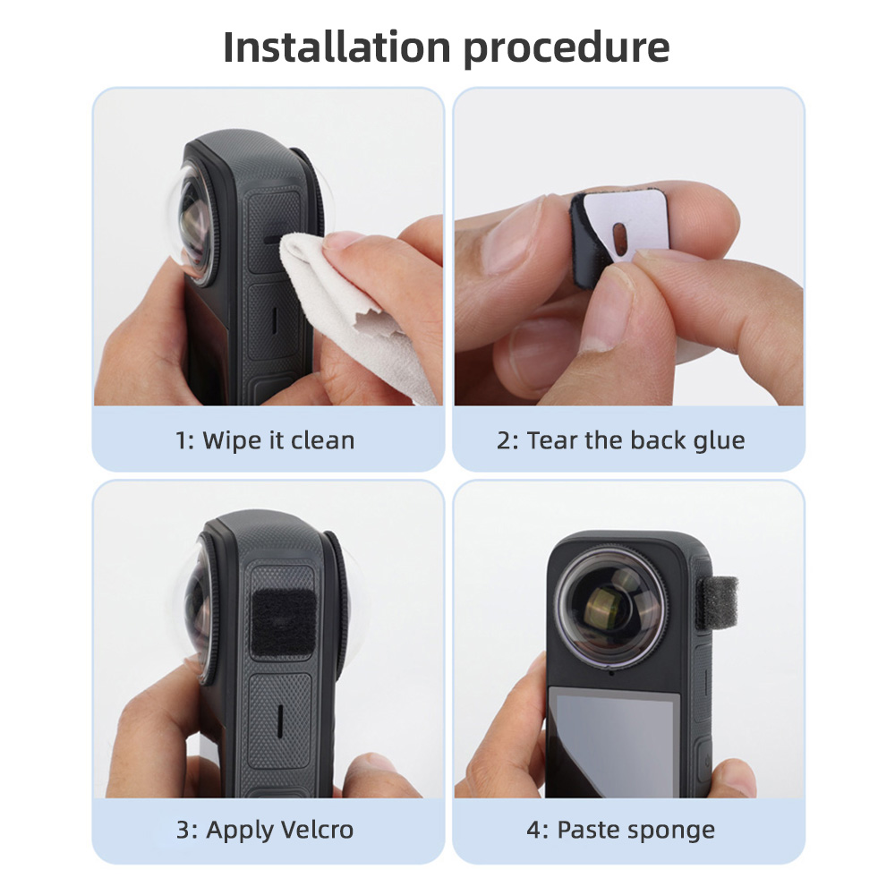 VRIG Mic Wind Mof Microfoon Voorruit Microfoon Voorruit Vervanging voor Insta360 X4/X3 Accessoires