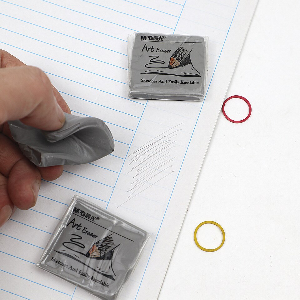 Gomas de borrar de goma para dibujo artístico, borradores suaves amasados, lápiz de dibujo en colores Pastel, útiles de limpieza para oficina y escuela, 4 unids/lote