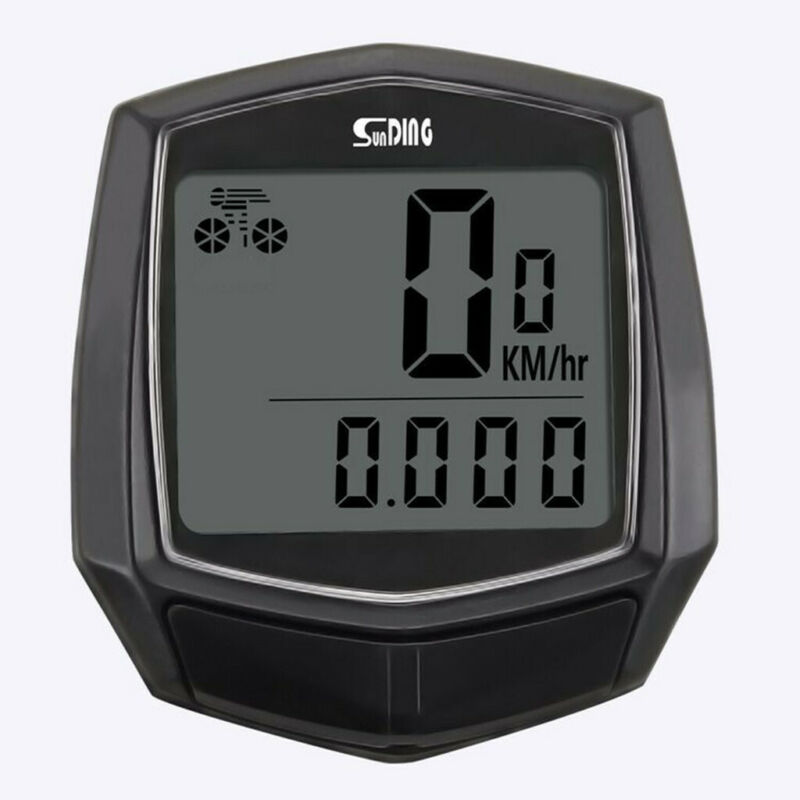 Wireless LCD Digital Cycle Computer Bicycle Bike Backlight Speedometer Odometer