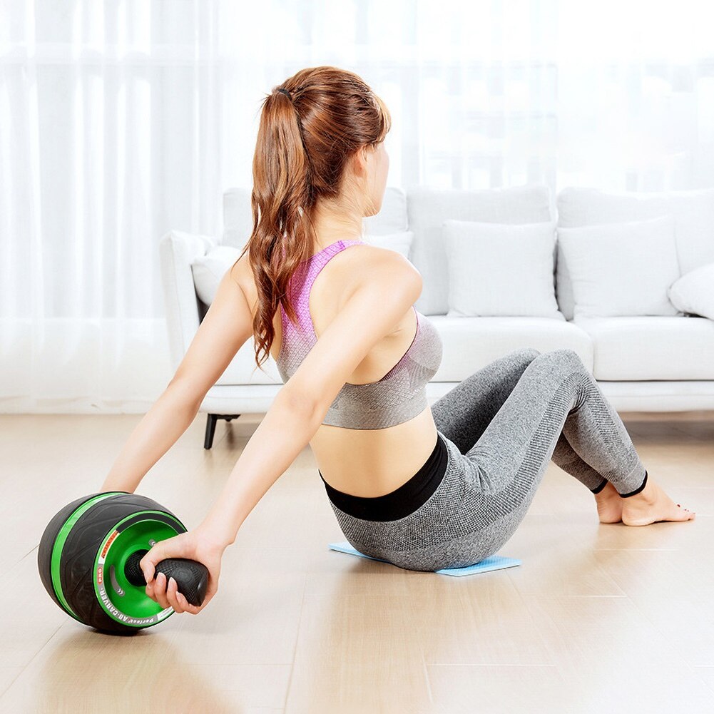 Multifunction Arms Back Belly Core Trainer Workout Abdominal Roller Wheel Mute Roller Body Shape Training Fitness Equipment