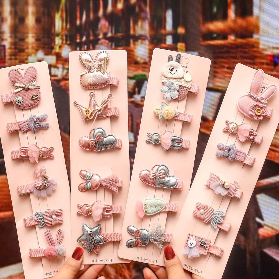 6 Pcs Haar Clip Set Baby Meisje Haar Clips Accessoires Pins Kawaii Leuke Haarclips Hoofdtooi Haarspeld Kids Toebehoren Festival Pin