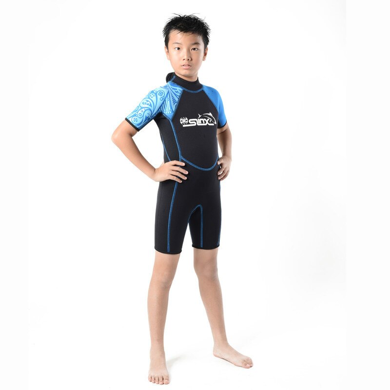 Slinx 2mm Neoprene Kids Shorty Wetsuit Boys Girls Swim Scuba Diving Wet Suit Snorkeling Surf Wear Rash Guard Clothes 3 Colors