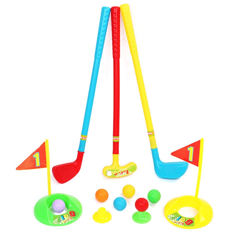 Childrens Plastic Golf Caddy Set Kids Outdoor Tuin Zomer Plezier Spel Speelgoed