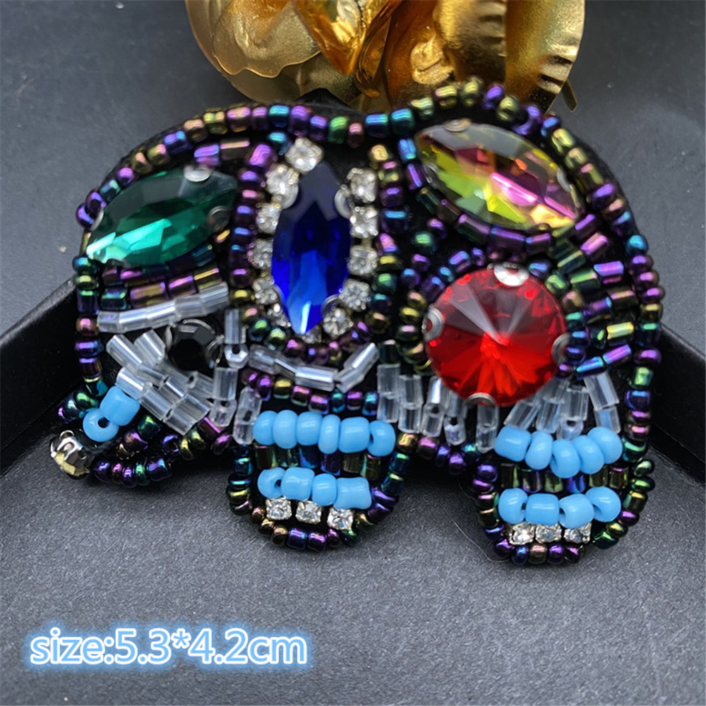 3D Handgemaakte Strass Kraal Patch Dier Naaien Kristal Patch Kraal Patch Vis, Snake, Herten, Kat, olifant Pin Kraal Accessoires: 01