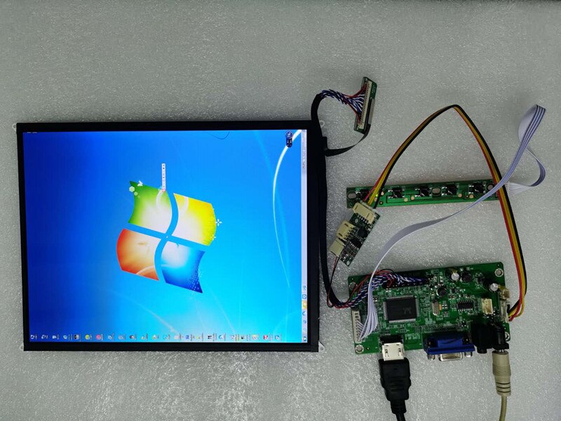 Hdmi lcdドライバボードマシン用 9.7 "2048X1536 LTL097QL01 HQ097QX1 LP097QX1 ips液晶: LCD and Kit A