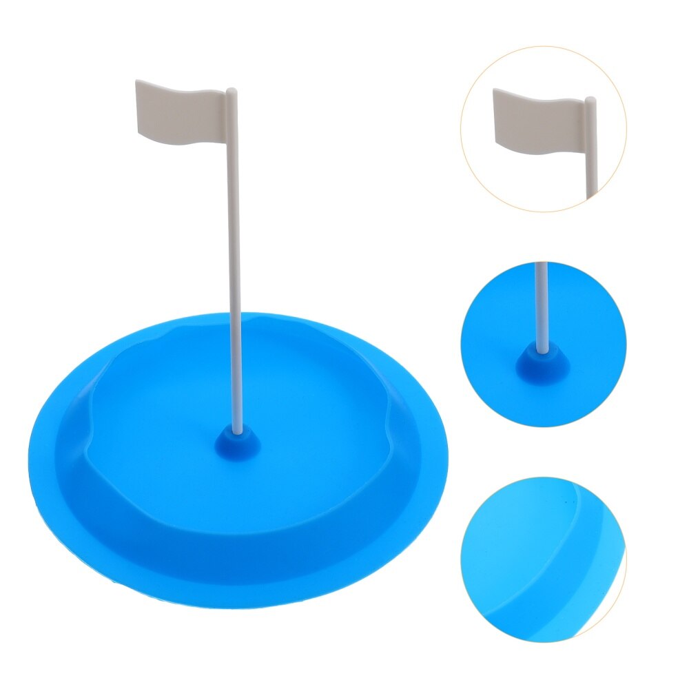 All-Direction Putting Cup Soft Silicone Practice Putter Hole for Indoor Outdoor: Blue