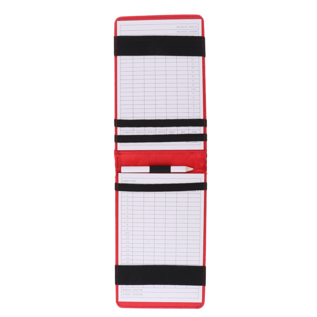 Premium Golf Score Book Golf Score Counter Booklet Keeper Holder with Score Card Pencil