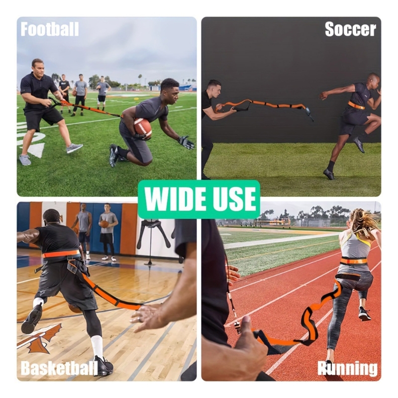 R6fe snelheidstraining set overbelasting rennen weerstand kabelboom touw weerstandsband