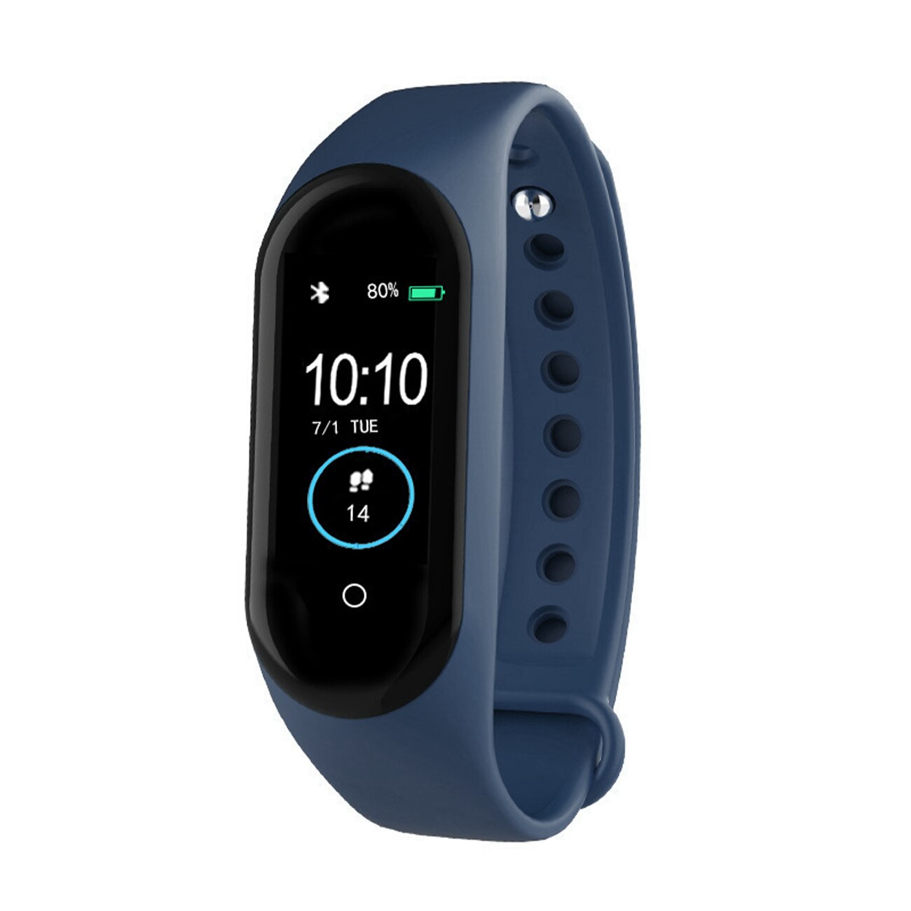 M4 Smart Watch Band Sport Tracker orologi Smart Bracelet Health Watch Fitness Wristband pressione sanguigna cardiofrequenzimetro: Blu