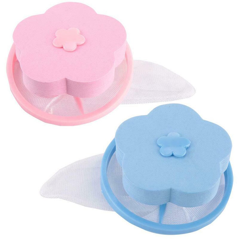 Reusable Washing Machine Floating Lint Mesh Bag Portable Washer Lint Catcher TUE88