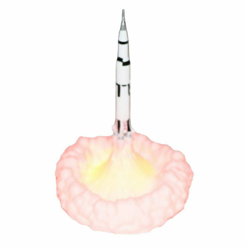 3D Print Rocket Night Light LED Desk Lamp Space Shuttle for Home Decor